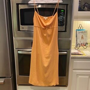 See You Monday Vibrant Orange Dress